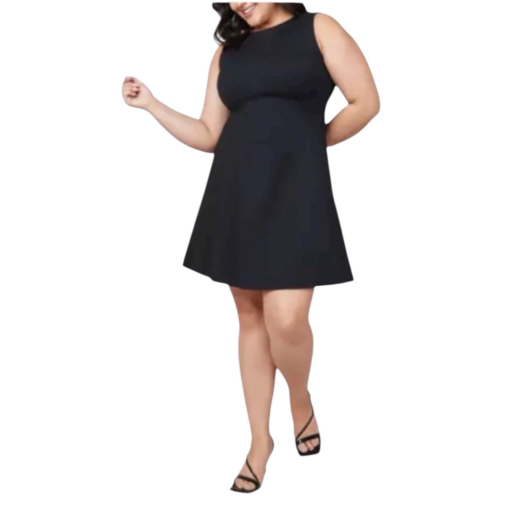 SPANX Perfect Fit & Flare Dress XL Black New